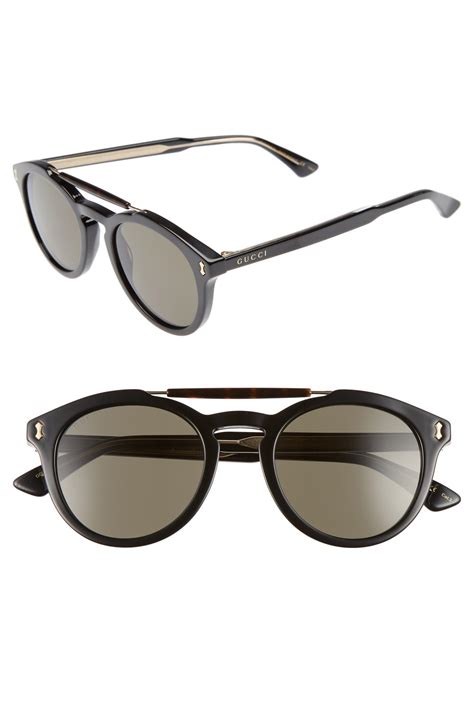 gucci vintage pilot 50mm sunglasses|Gucci aviator sunglasses men's.